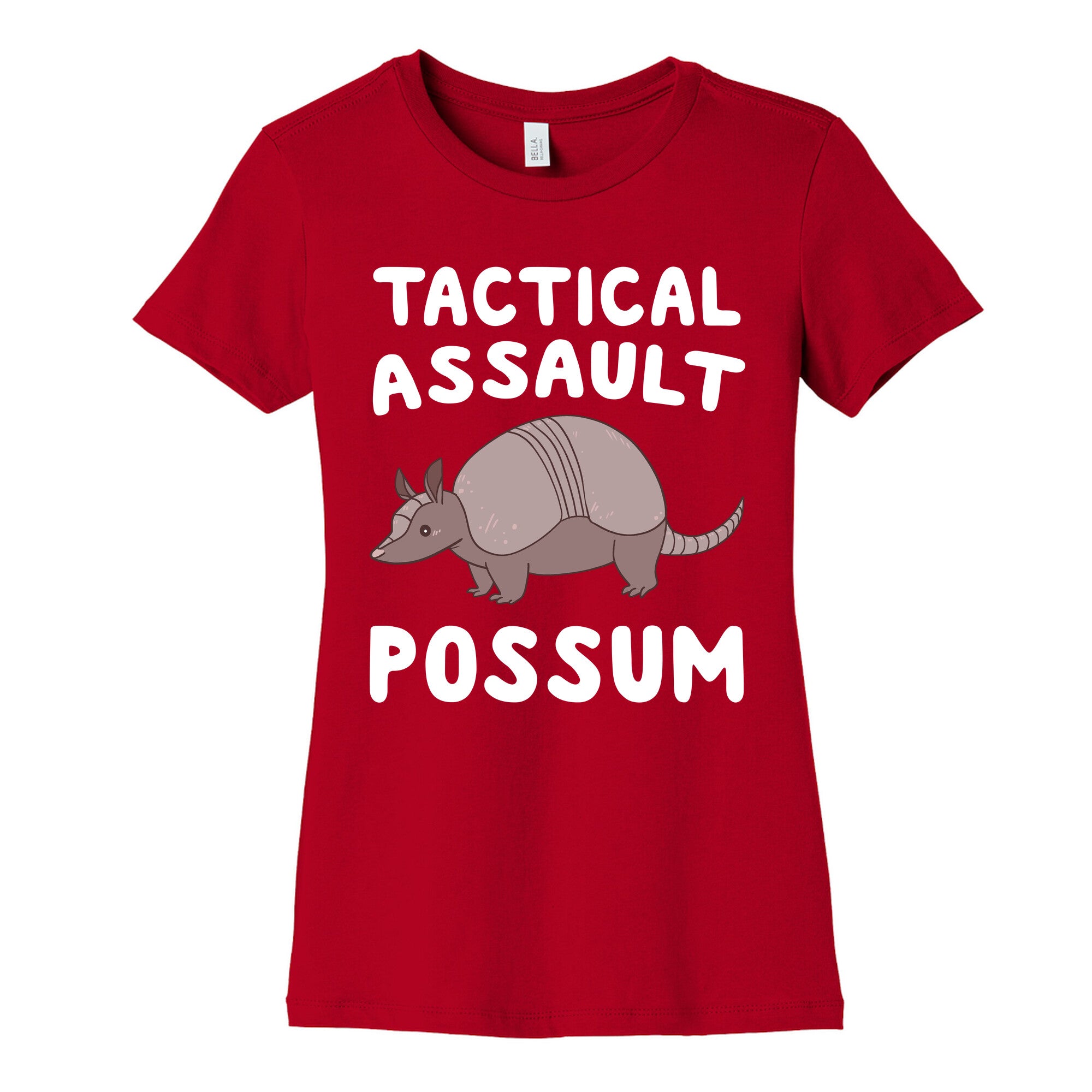 Tactical Assault Possum - Armadillo Women's Cotton Tee